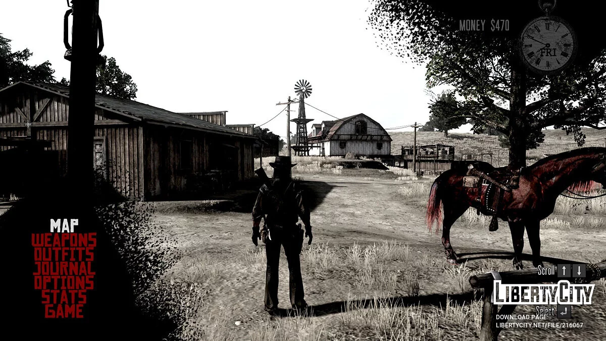 Menu pause amélioré / Red Dead Redemption