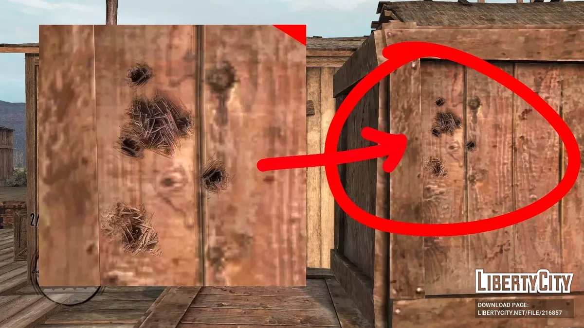 Improved textures for many details / Red Dead Redemption