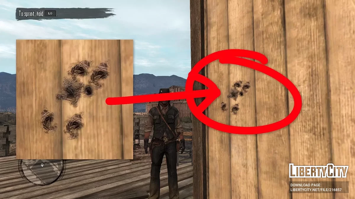 Improved textures for many details / Red Dead Redemption