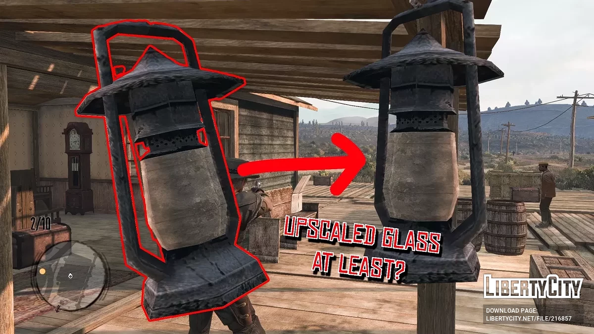 Improved textures for many details / Red Dead Redemption