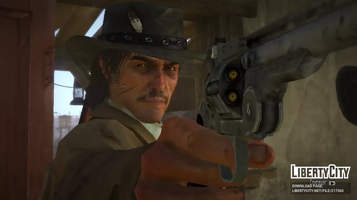Tough John Marston with a mustache / Red Dead Redemption