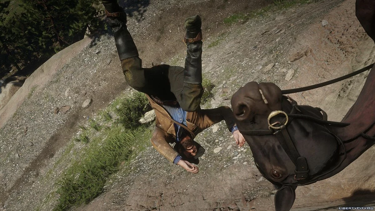 Cámara lenta al caer / Red Dead Redemption 2