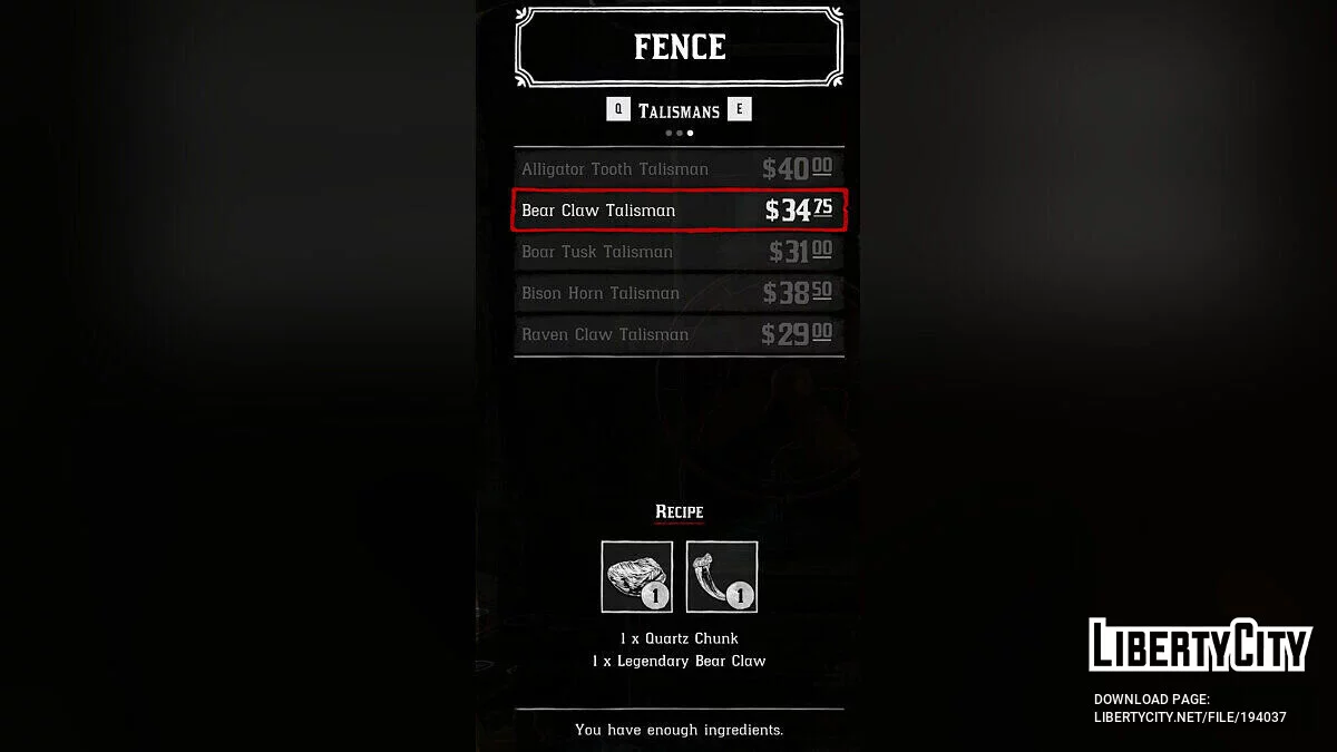 Somente caça lendária [1.0] / Red Dead Redemption 2