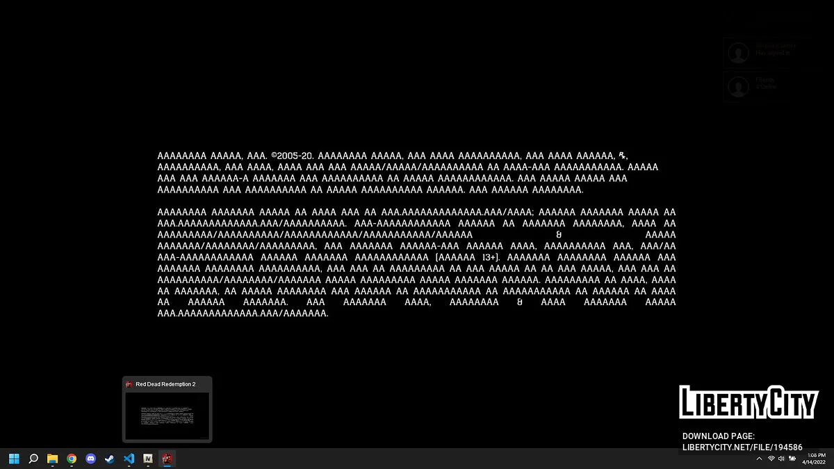 RDR2, But With A's [1.0.0] / Red Dead Redemption 2