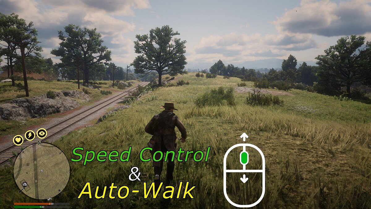 Walk script. Red Dead Redemption 2. Speed walk.