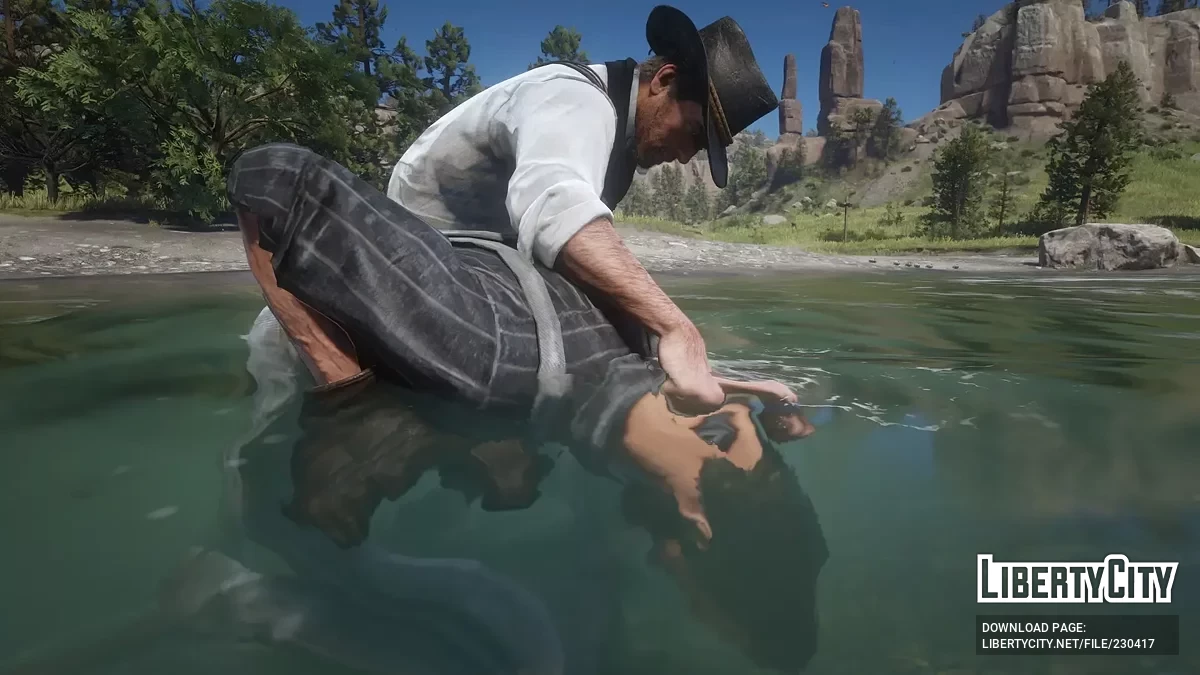 Trog Ertränken — die Möglichkeit, Feinde zu ertränken / Red Dead Redemption 2