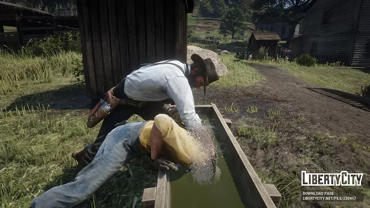 Trog Ertränken — die Möglichkeit, Feinde zu ertränken / Red Dead Redemption 2