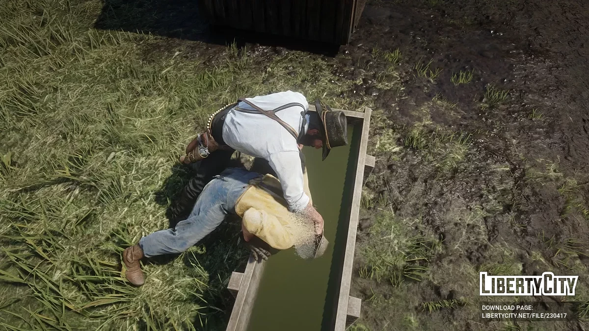 Trog Ertränken — die Möglichkeit, Feinde zu ertränken / Red Dead Redemption 2