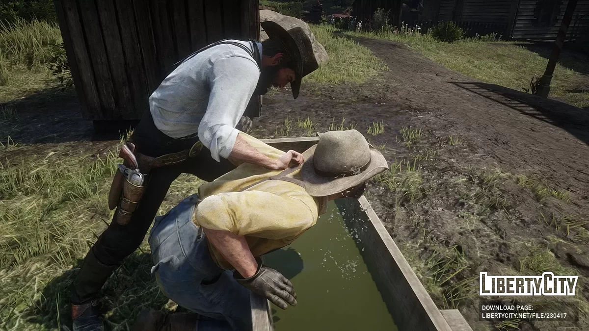 Trog Ertränken — die Möglichkeit, Feinde zu ertränken / Red Dead Redemption 2