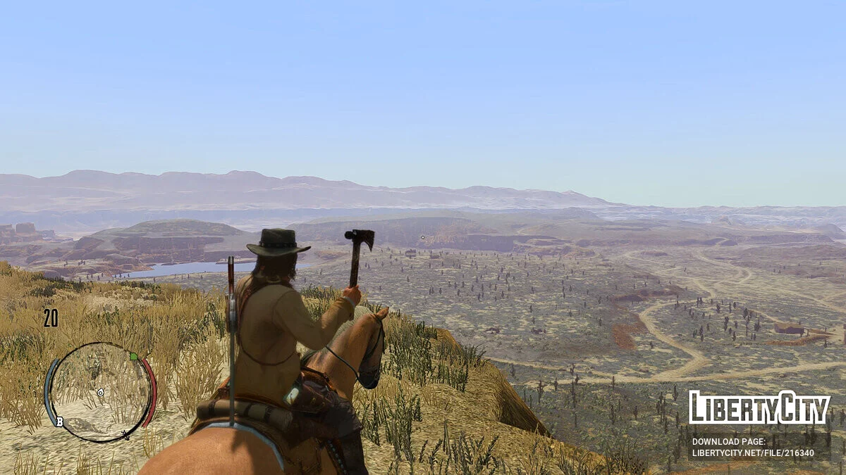 Changing the camera angle while aiming / Red Dead Redemption
