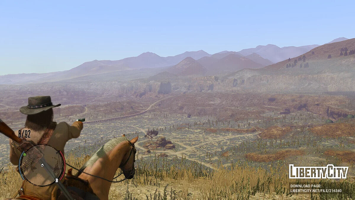 Changing the camera angle while aiming / Red Dead Redemption