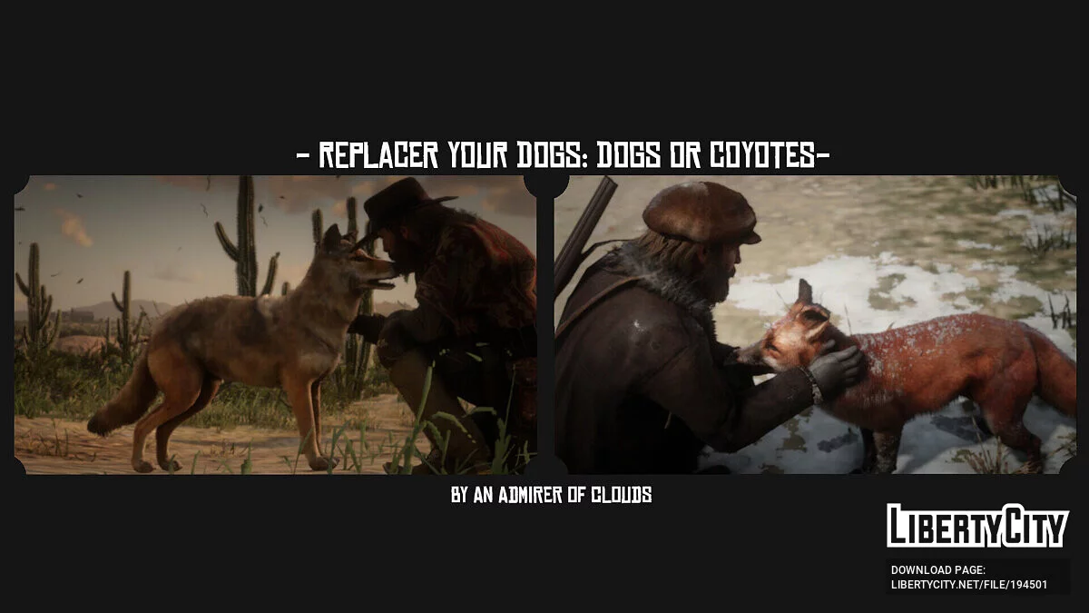 Remplacez votre chien — Coyote ou Renard [1.0.0] / Red Dead Redemption 2