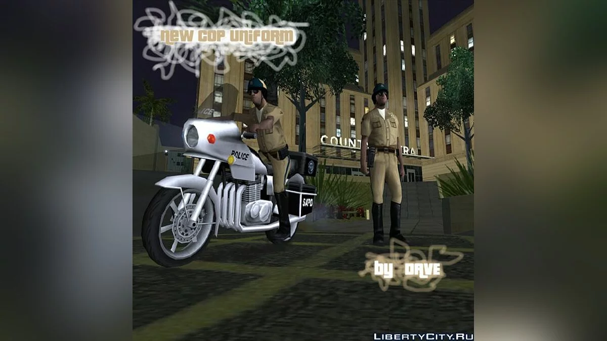 New uniform cops on bike / GTA San Andreas