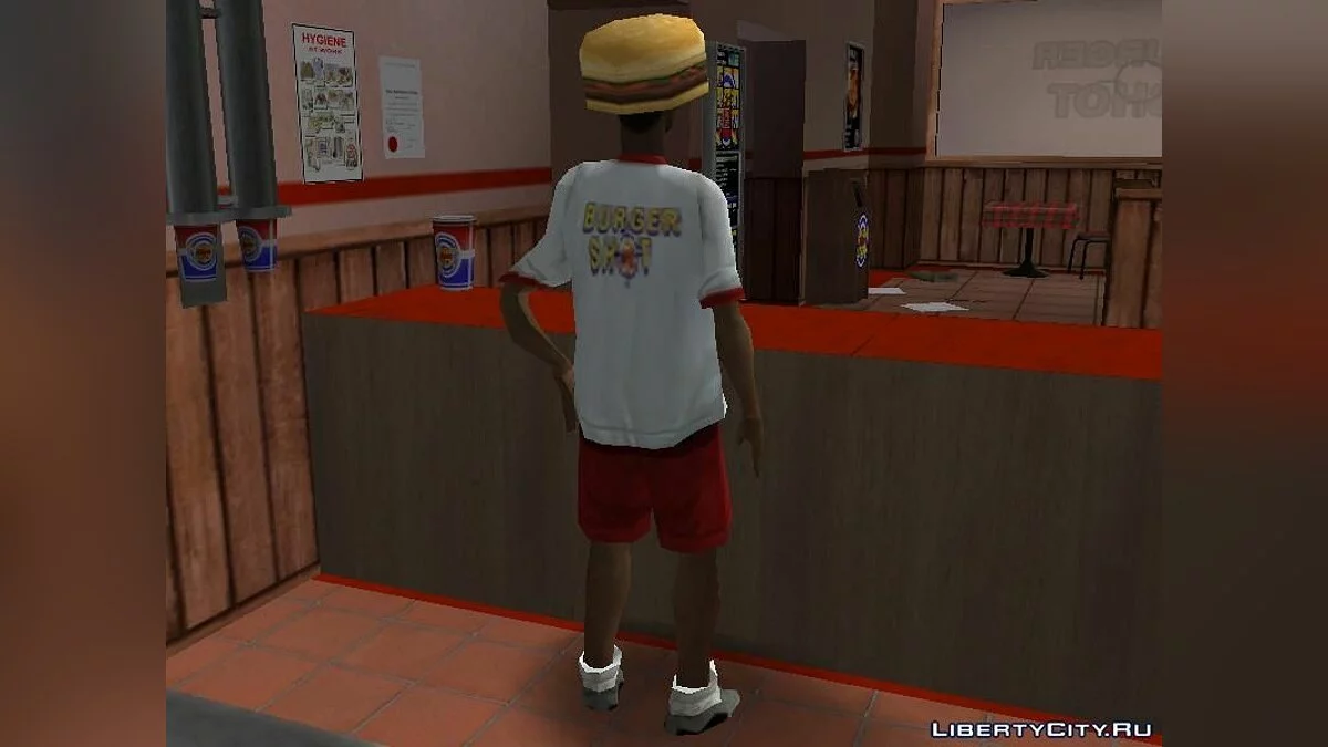 Служащий Burger Shot из cutscene / GTA San Andreas