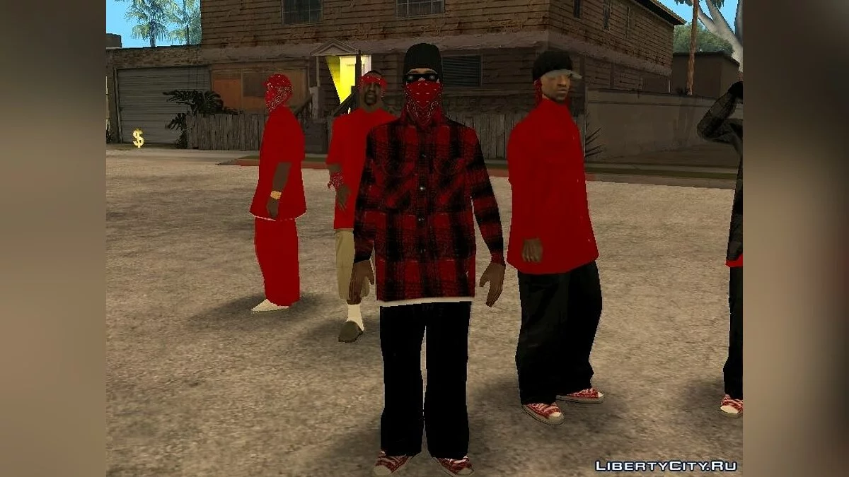 Bloods Gang Skins / GTA San Andreas