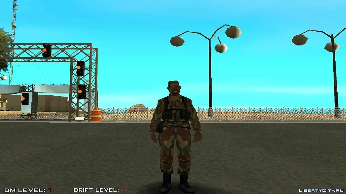 Standard Style Army Black / GTA San Andreas