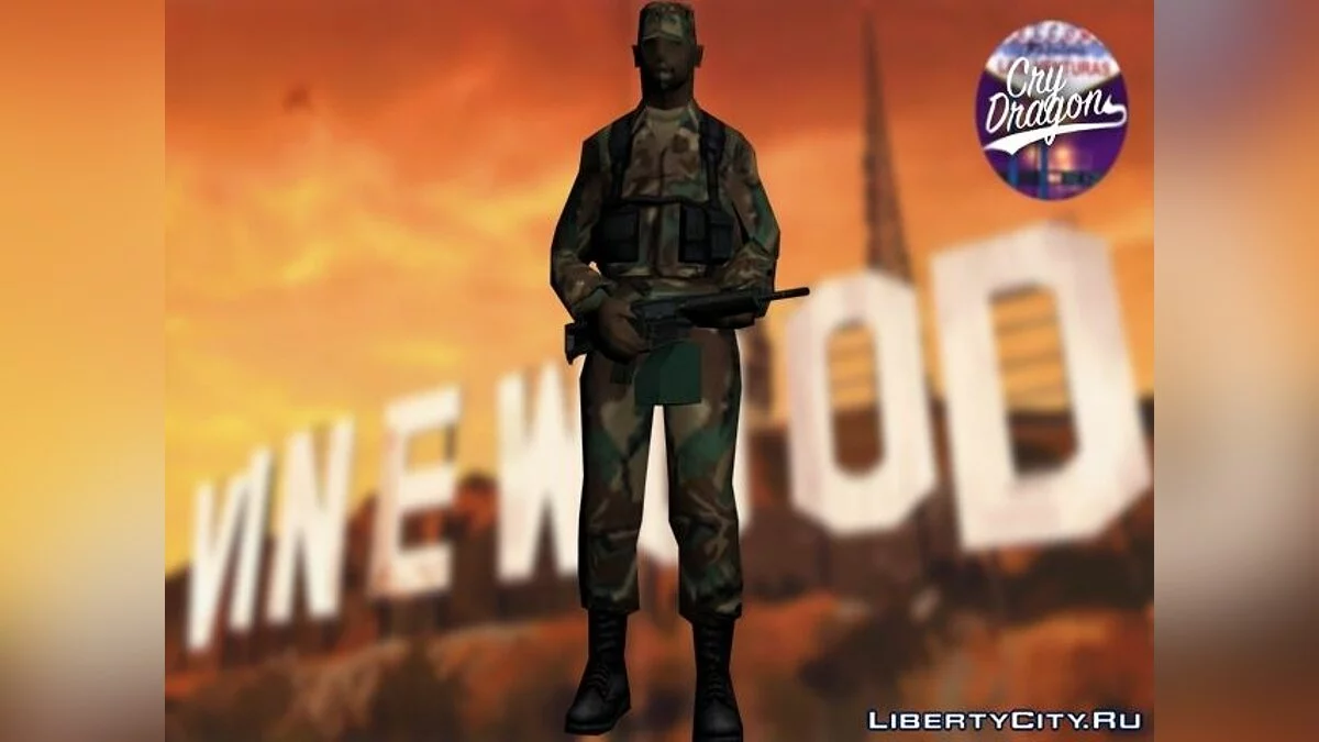 Standard Style Army Black / GTA San Andreas