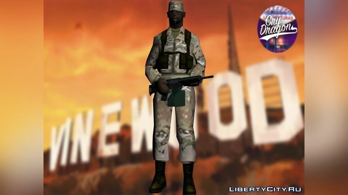 Standard Style Army Black / GTA San Andreas