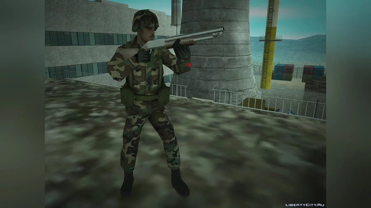 Солдат армії США. У стилі GTA SA / GTA San Andreas