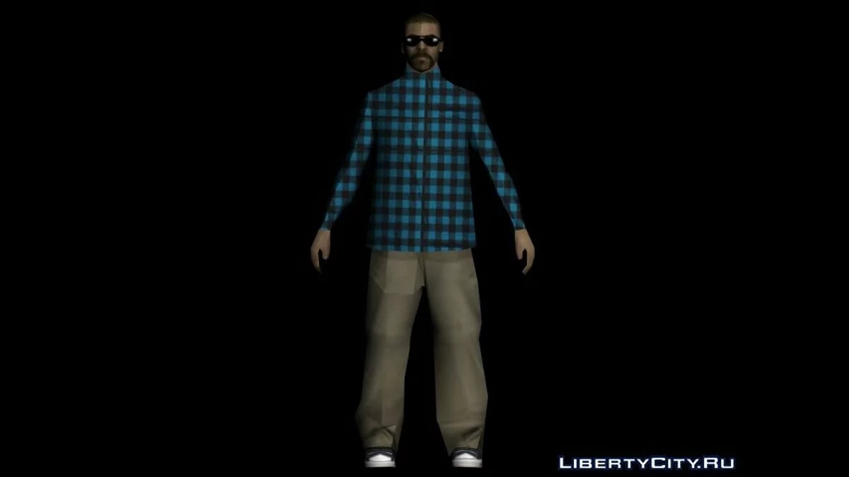 Hmycr with Blue Closed Shirt / GTA San Andreas