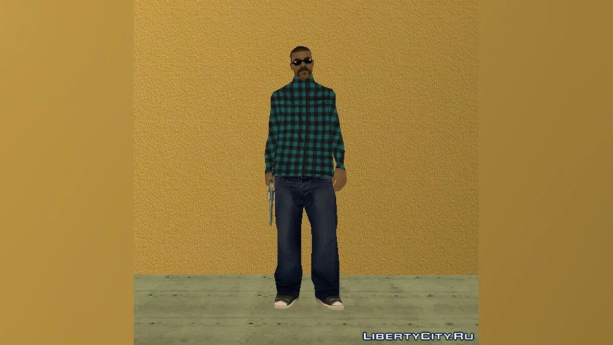 Hmycr with Blue Closed Shirt / GTA San Andreas