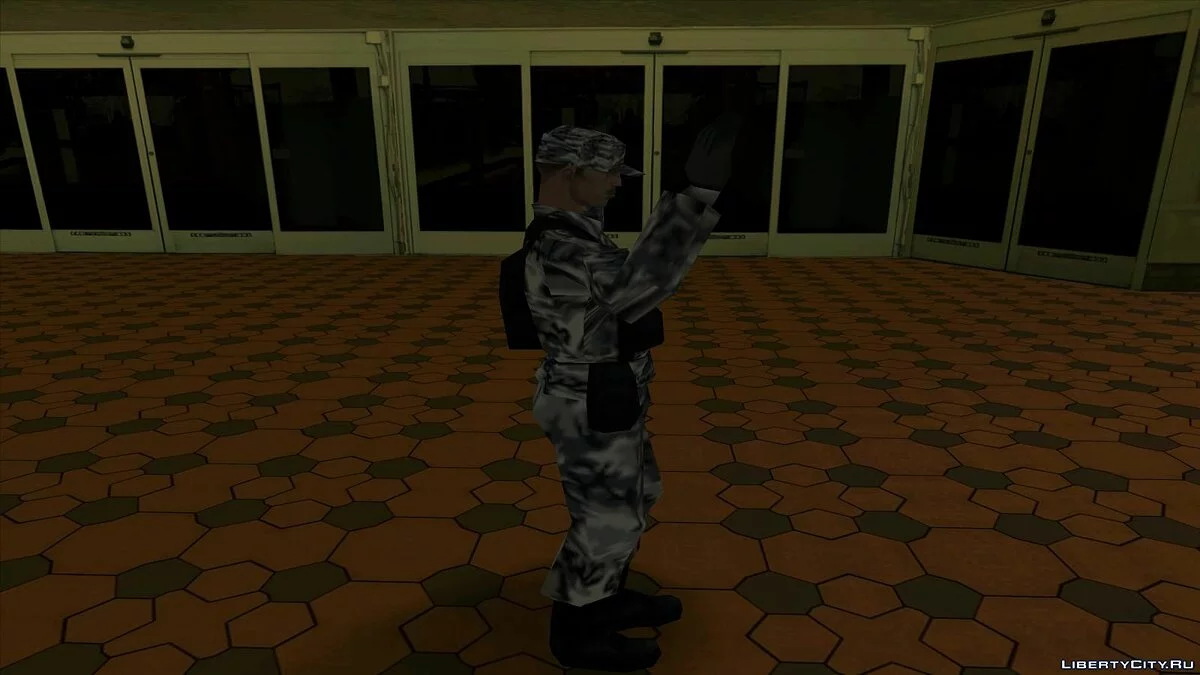 Зимовий армійський камуфляж. / GTA San Andreas