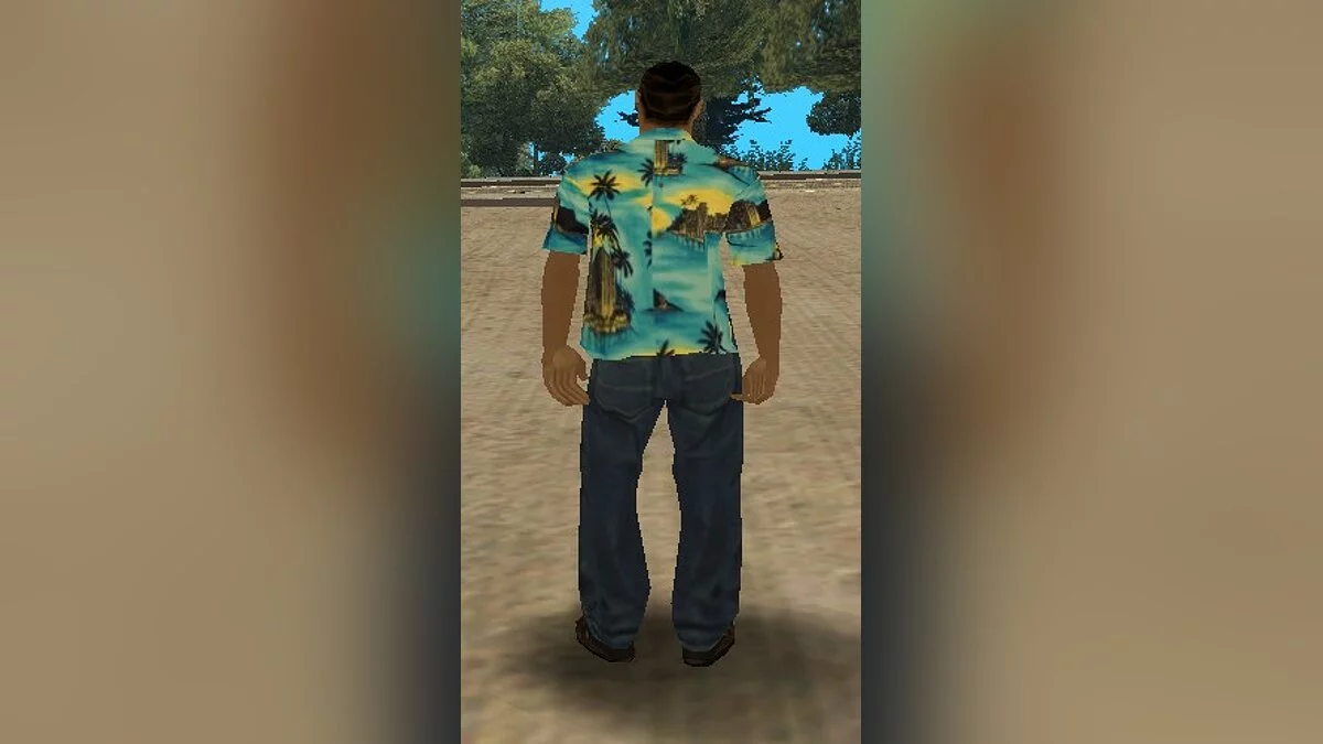 Hmyri em camisa havaiana sem mangas / GTA San Andreas