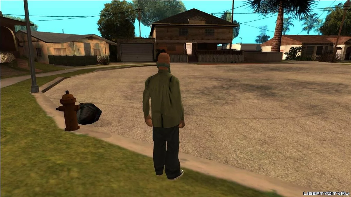 Гангстер как на загрузочном экране (с арта) / GTA San Andreas