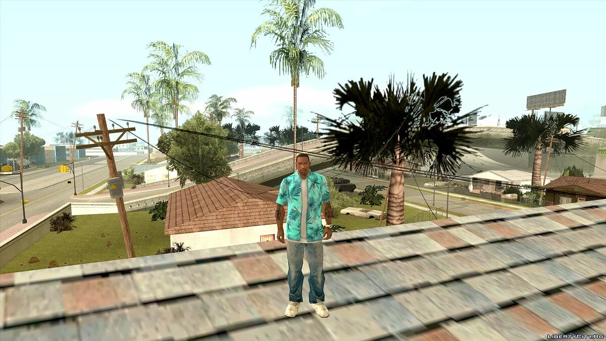 Одежда из Vice City для CJ v2 / GTA San Andreas