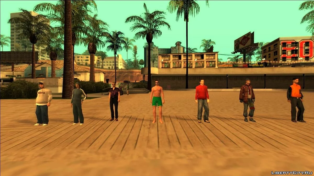 Kumpulan Pejalan Kaki untuk PedFuncs / GTA San Andreas