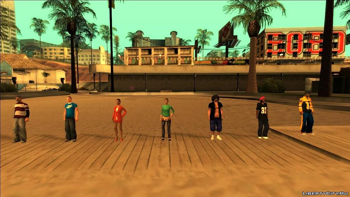 Kumpulan Pejalan Kaki untuk PedFuncs / GTA San Andreas