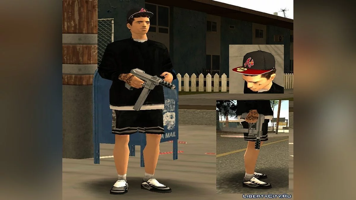 Three skins - John Cena and gangsters / GTA San Andreas