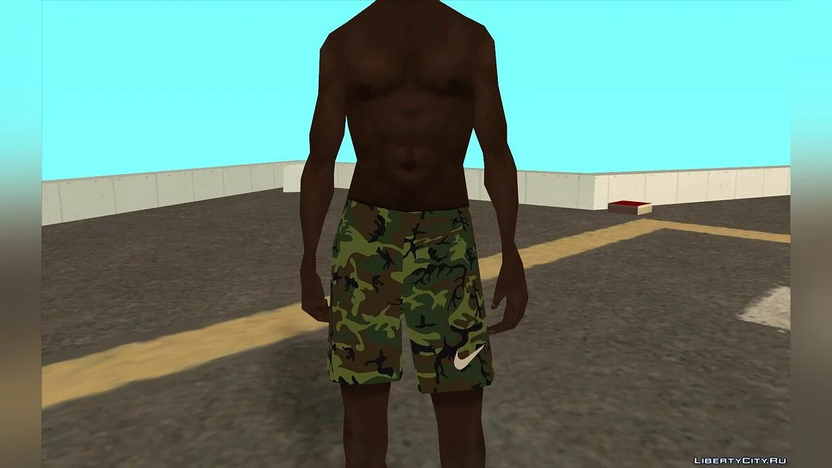 Bmybe в шортах Nike и кроссовках Vans / GTA San Andreas