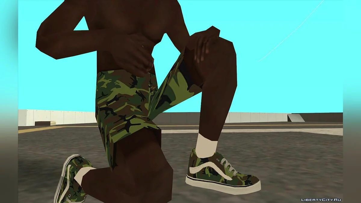 Bmybe в шортах Nike и кроссовках Vans / GTA San Andreas