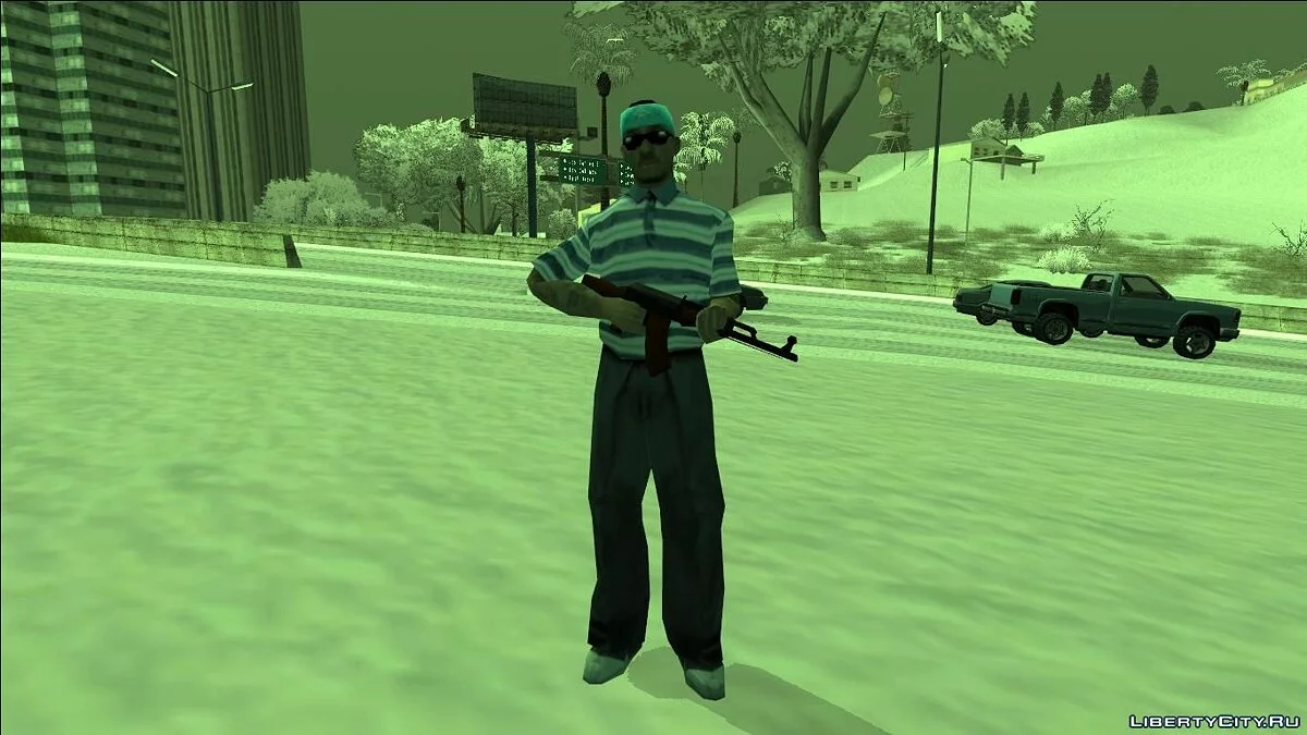 2 Membres de la bande Rifa de la version Beta / GTA San Andreas