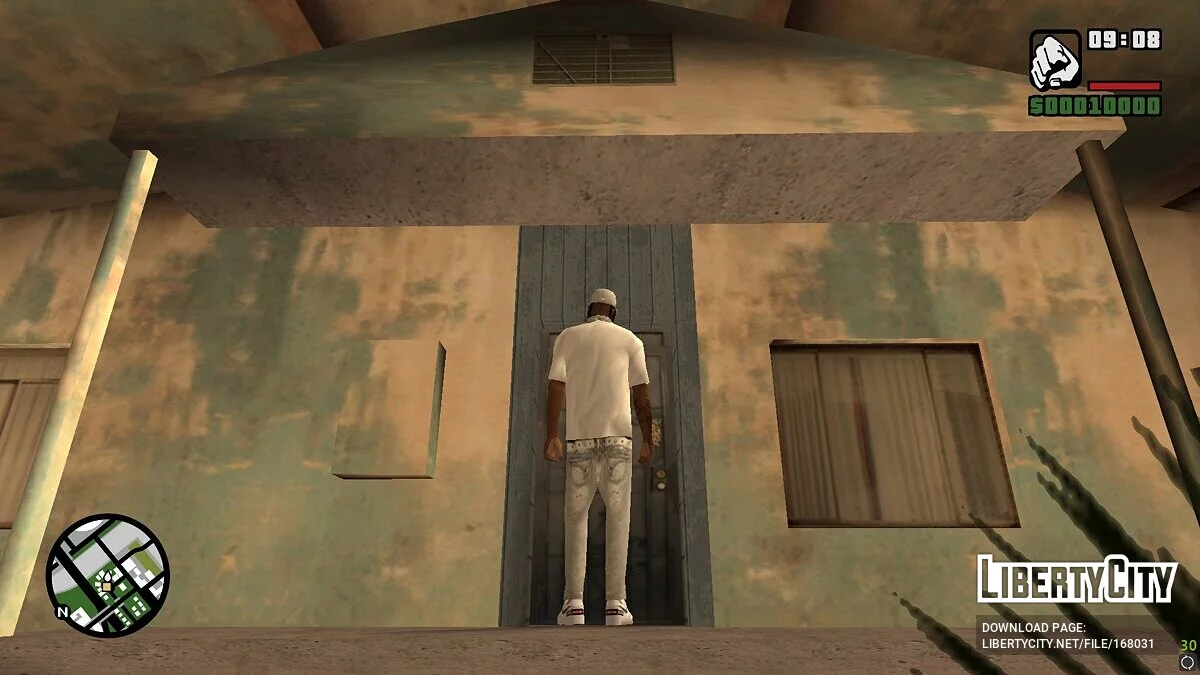 Афроамериканець у білому одязі / GTA San Andreas