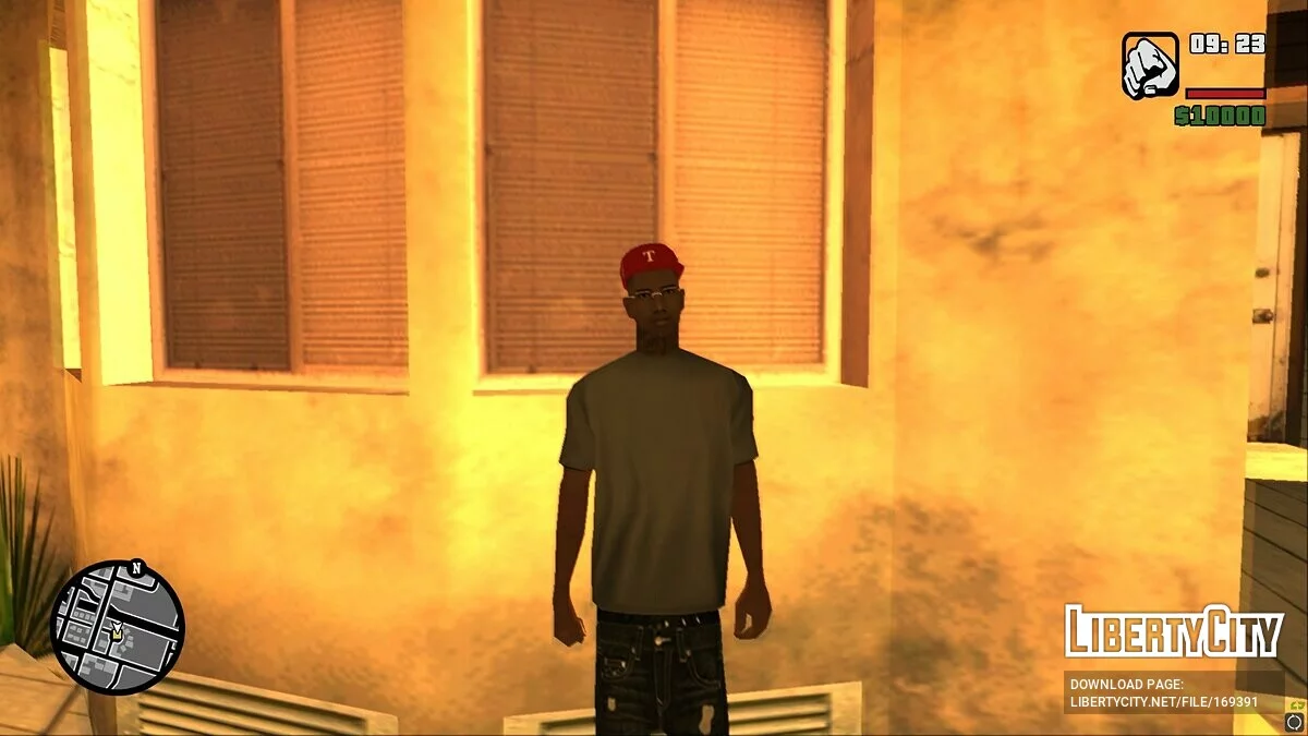 Guy with a "Texas Rangers" cap / GTA San Andreas