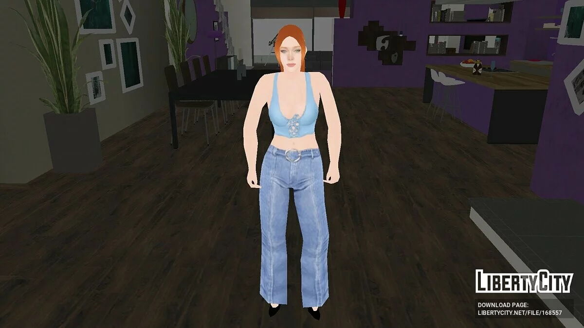 Zufälliges Mädchen in Freizeitkleidung / GTA San Andreas