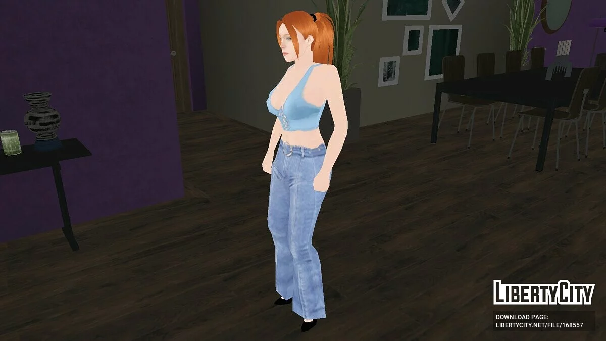 Zufälliges Mädchen in Freizeitkleidung / GTA San Andreas