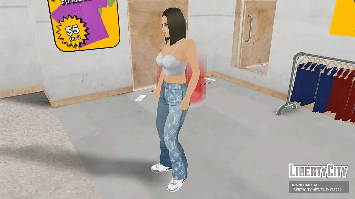 Girl in casual clothes / GTA San Andreas