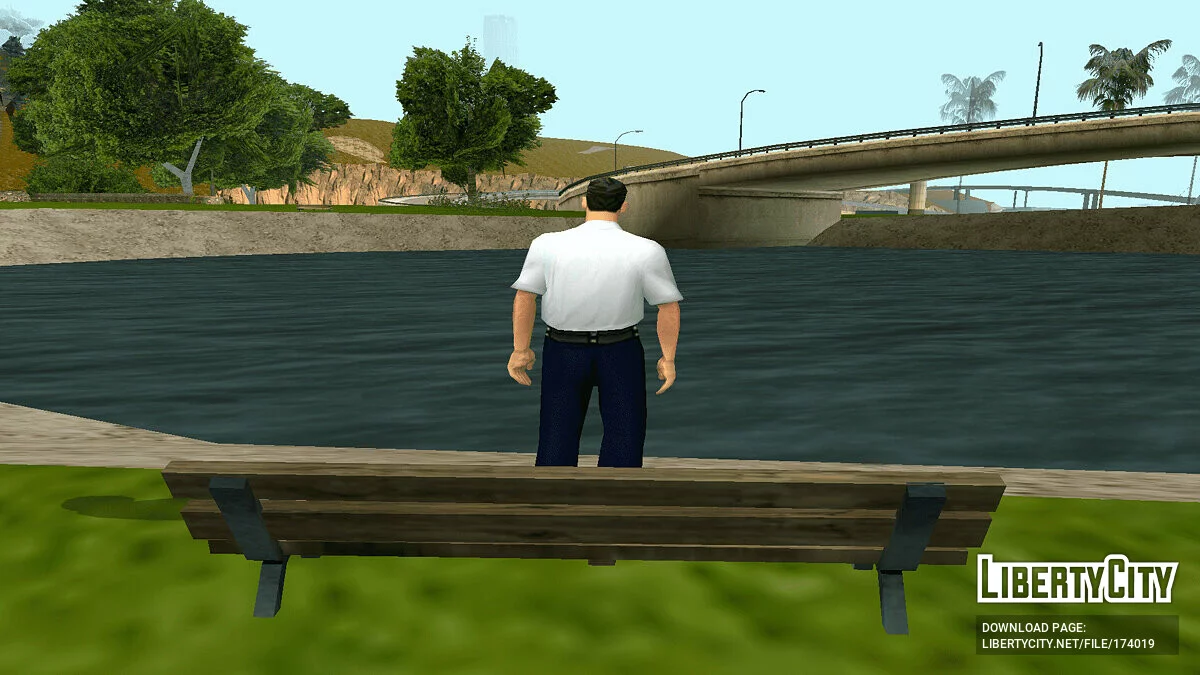 Оновлений поліцейський у білій сорочці / GTA San Andreas