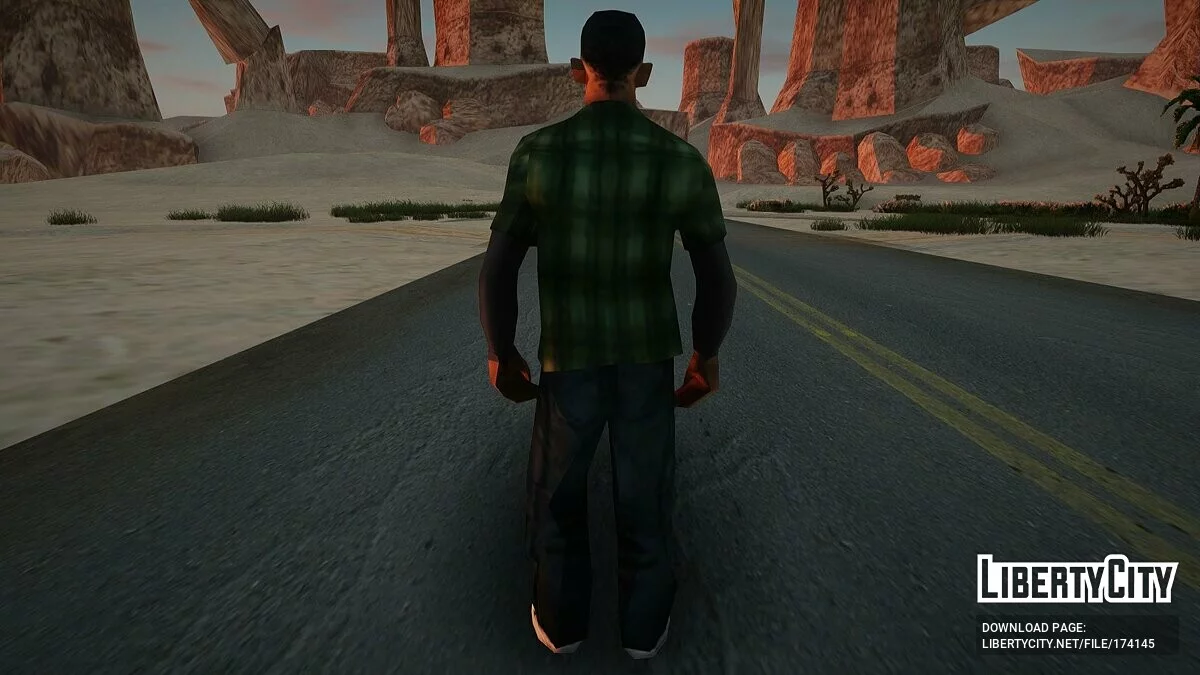 Большой Медведь в одежде Grove Street / GTA San Andreas