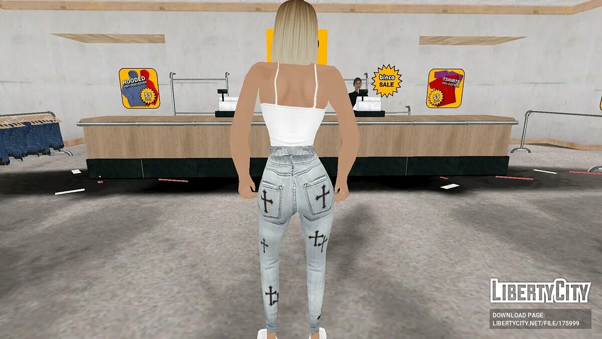 Девушка в повседневной одежде / GTA San Andreas