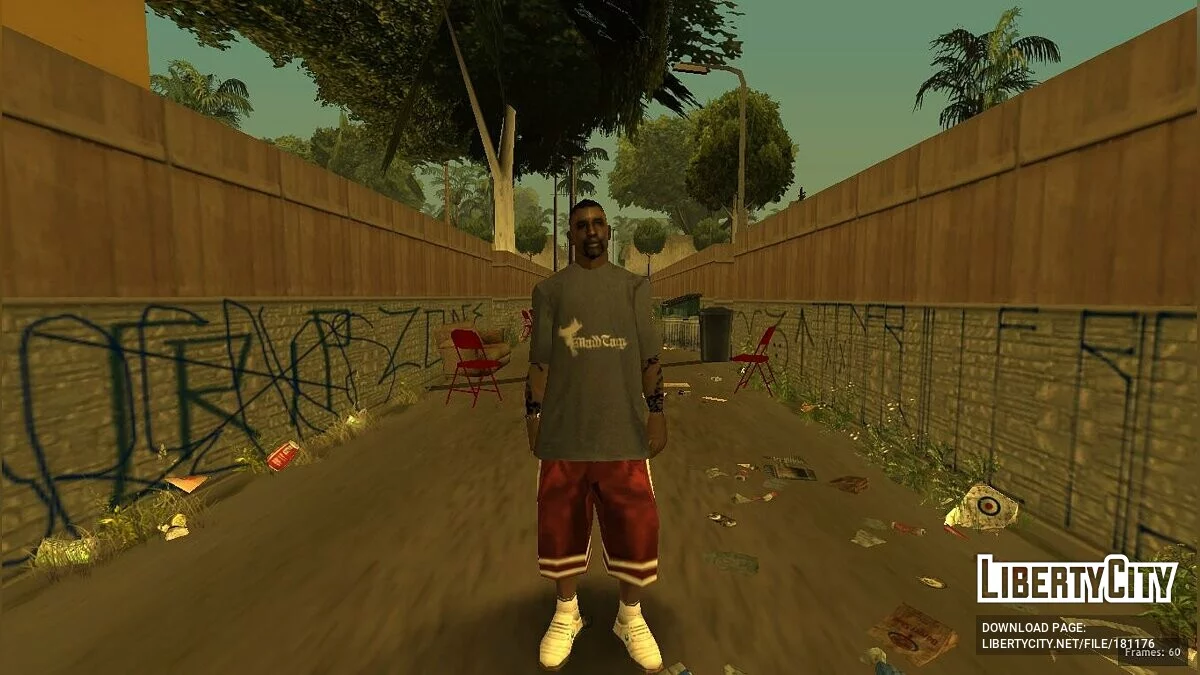 Афроамериканець у сірій футболці / GTA San Andreas