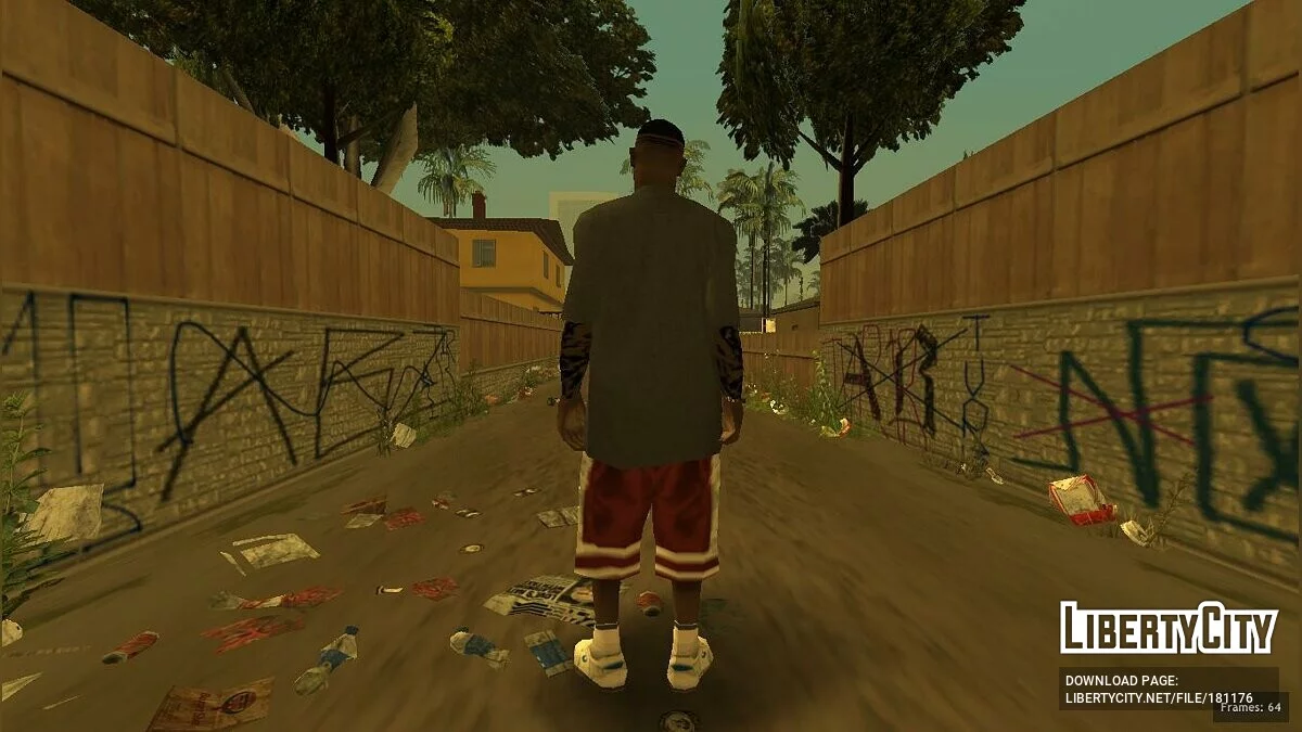 Афроамериканець у сірій футболці / GTA San Andreas