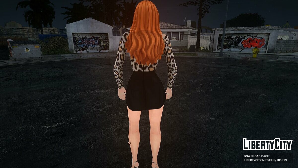 Download Red Haired Girl For Gta San Andreas 1199