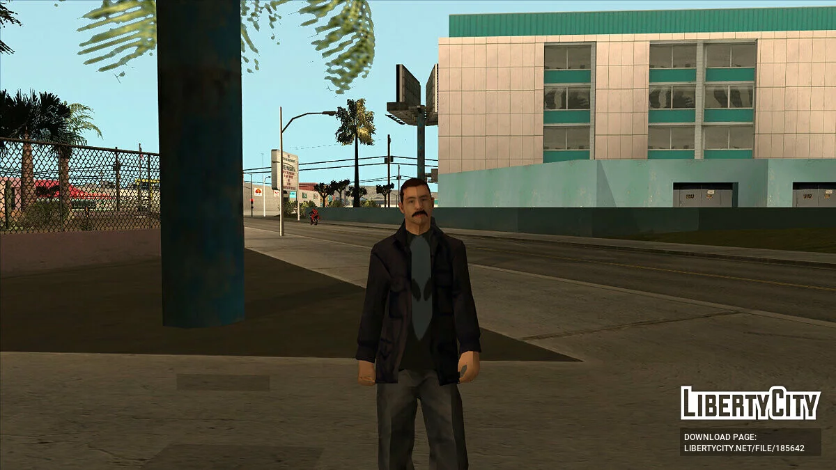Pedestrian in the style of Dude from Postal 2 / GTA San Andreas