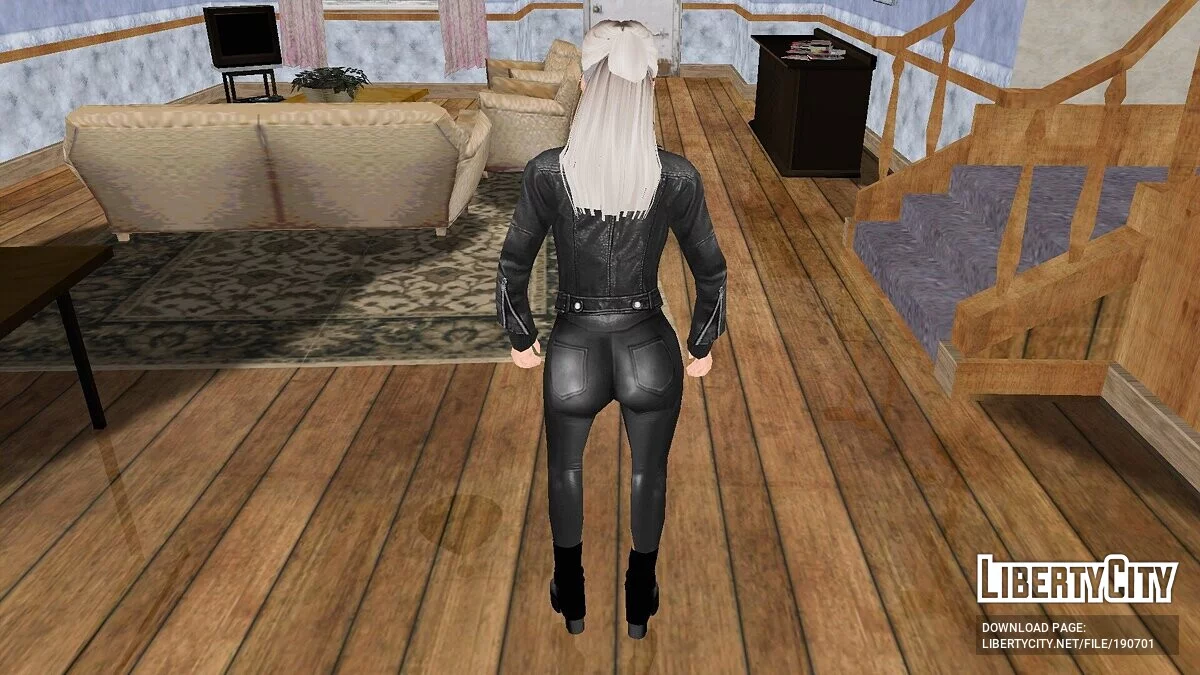 Mädchen in schwarzer Kleidung / GTA San Andreas