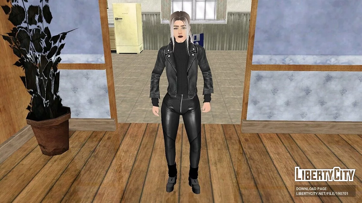 Mädchen in schwarzer Kleidung / GTA San Andreas