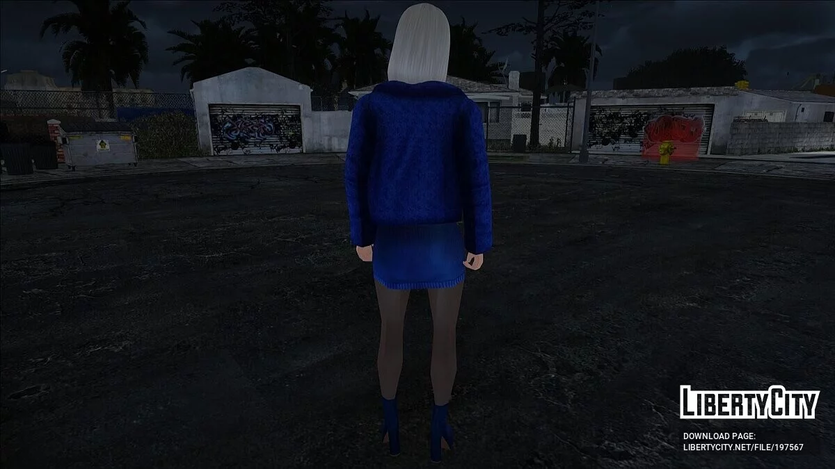 Блондинка у блакитному вбранні / GTA San Andreas